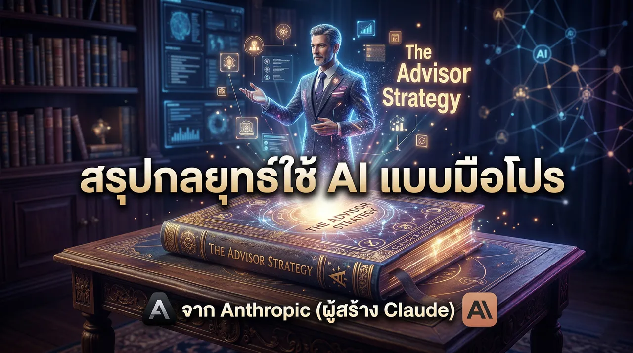 คัมภีร์ลับ สรุปกลยุทธ์ใช้ AI แบบมือโปร ‘The Advisor Strategy’ จาก Anthropic (ผู้สร้าง Claude)