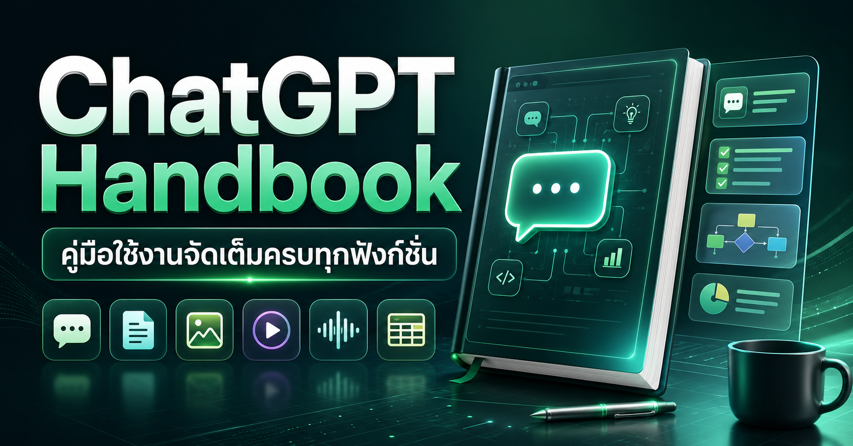 ChatGPT Handbook : 28 วิธีใช้งานครบทุกฟังก์ชั่น