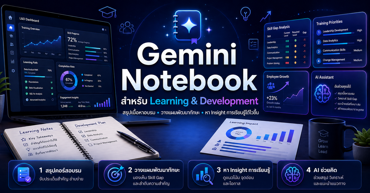 Gemini Notebook สำหรับ Learning & Development