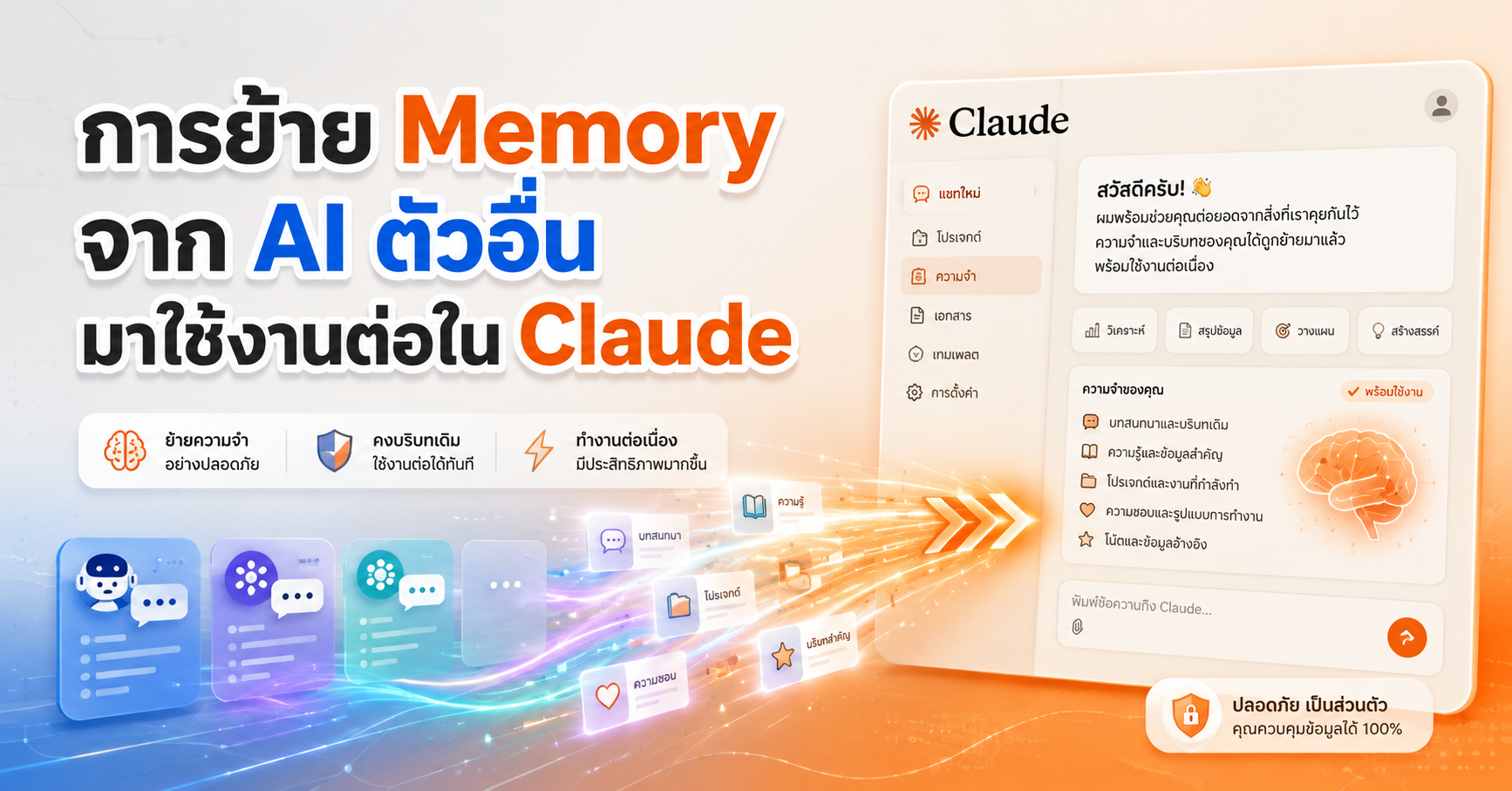 การย้าย Memory จาก AI ตัวอื่น มาใช้งานต่อใน Claude