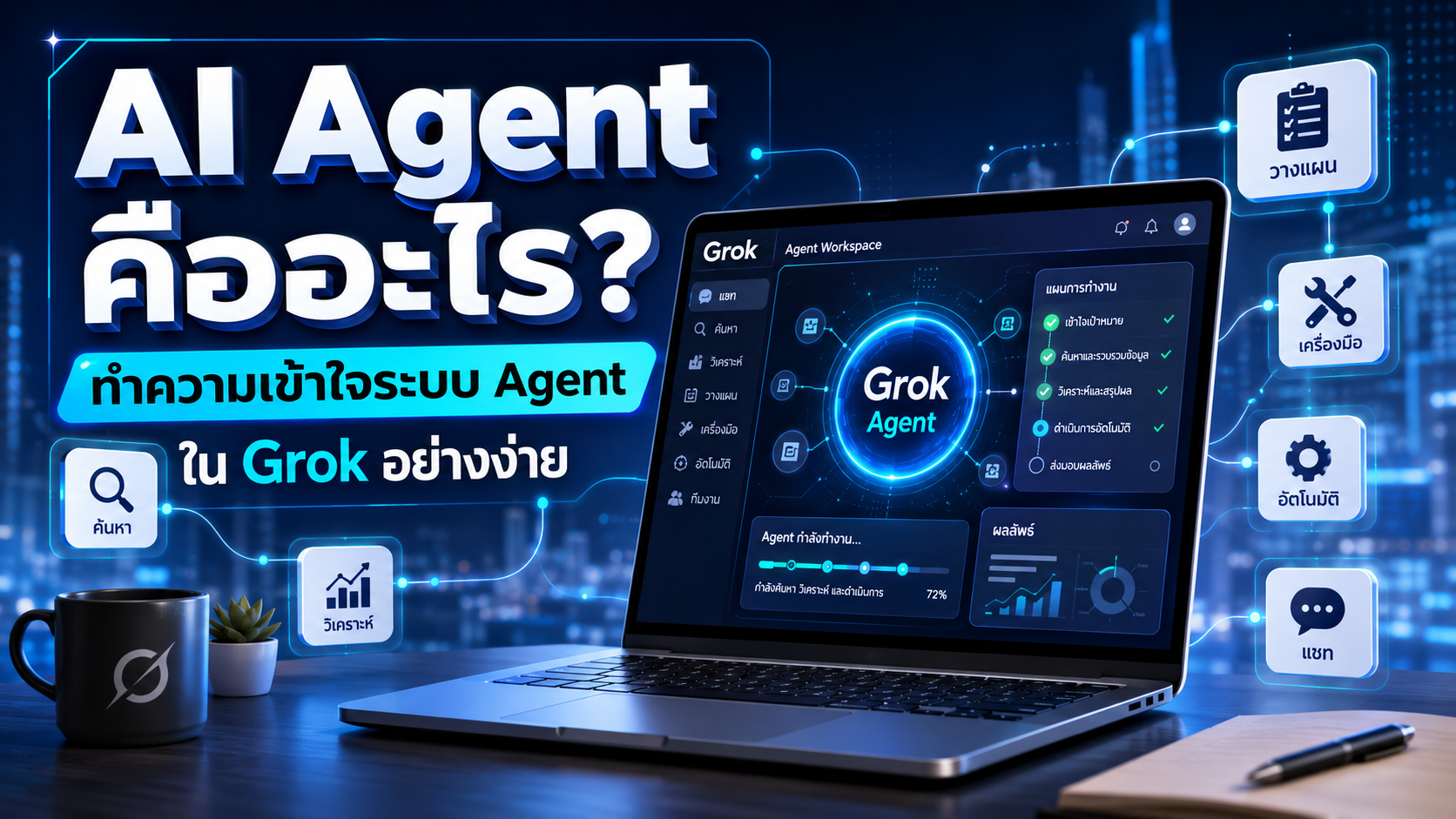 AI Agent คืออะไร? ทำความเข้าใจระบบ Agent ใน Grok อย่างง่าย