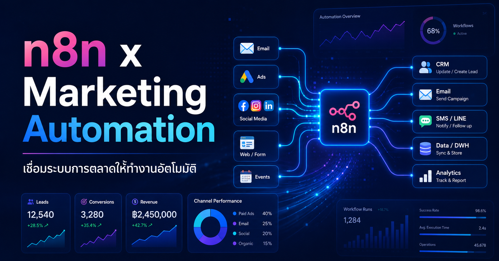 50 งานฝ่ายการตลาดที่ n8n ช่วย Automation ได้