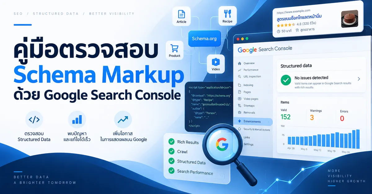 คู่มือตรวจสอบ Schema Markup ด้วย Google Search Console