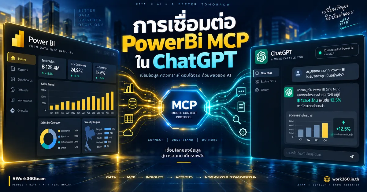 การเชื่อมต่อ PowerBi MCP ใน ChatGPT