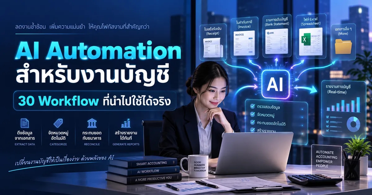 AI Automation สำหรับงานบัญชี