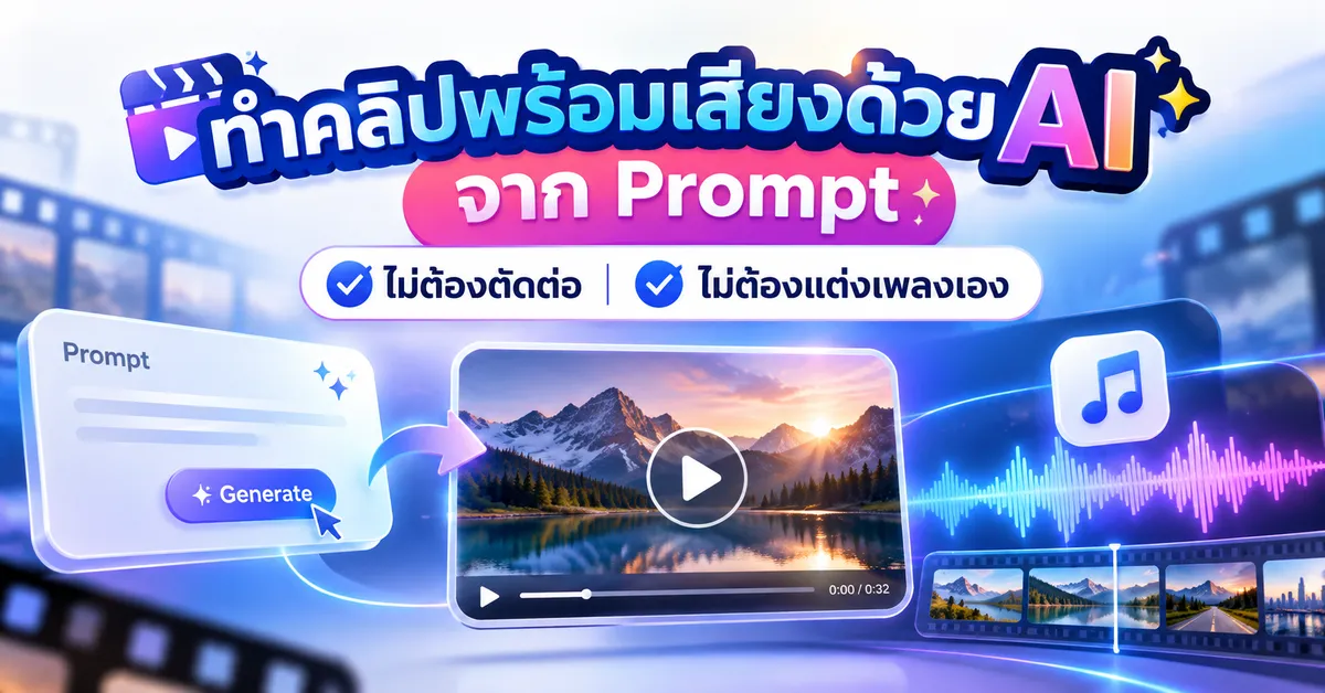 สั่ง AI ให้ทำคลิปการ์ตูนพร้อมเพลง แค่พิมพ์ประโยคเดียวก็ได้คลิปจริง