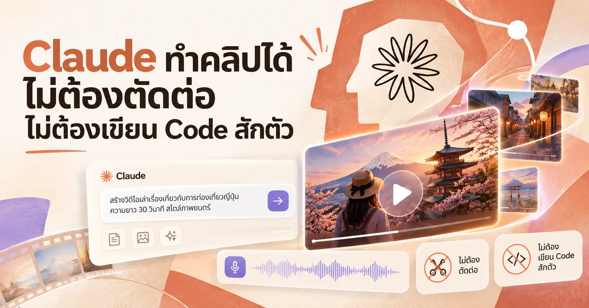 เรียนออนไลน์ ทำวิดีโอด้วย Claude