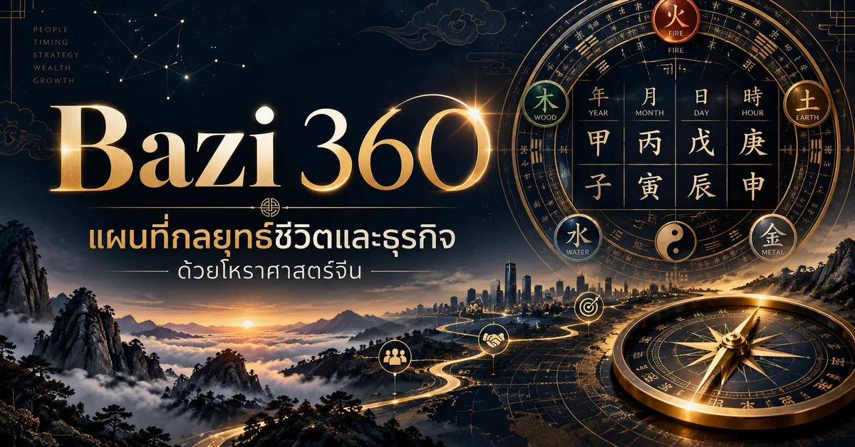 Bazi 360 วางกลยุทธ์ชีวิตและธุรกิจด้วยศาสตร์จีน