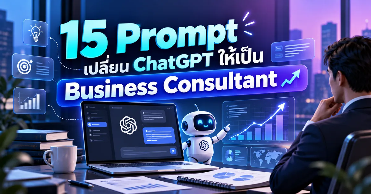 15 Prompt เปลี่ยน ChatGPT ให้เป็น Business Consultant