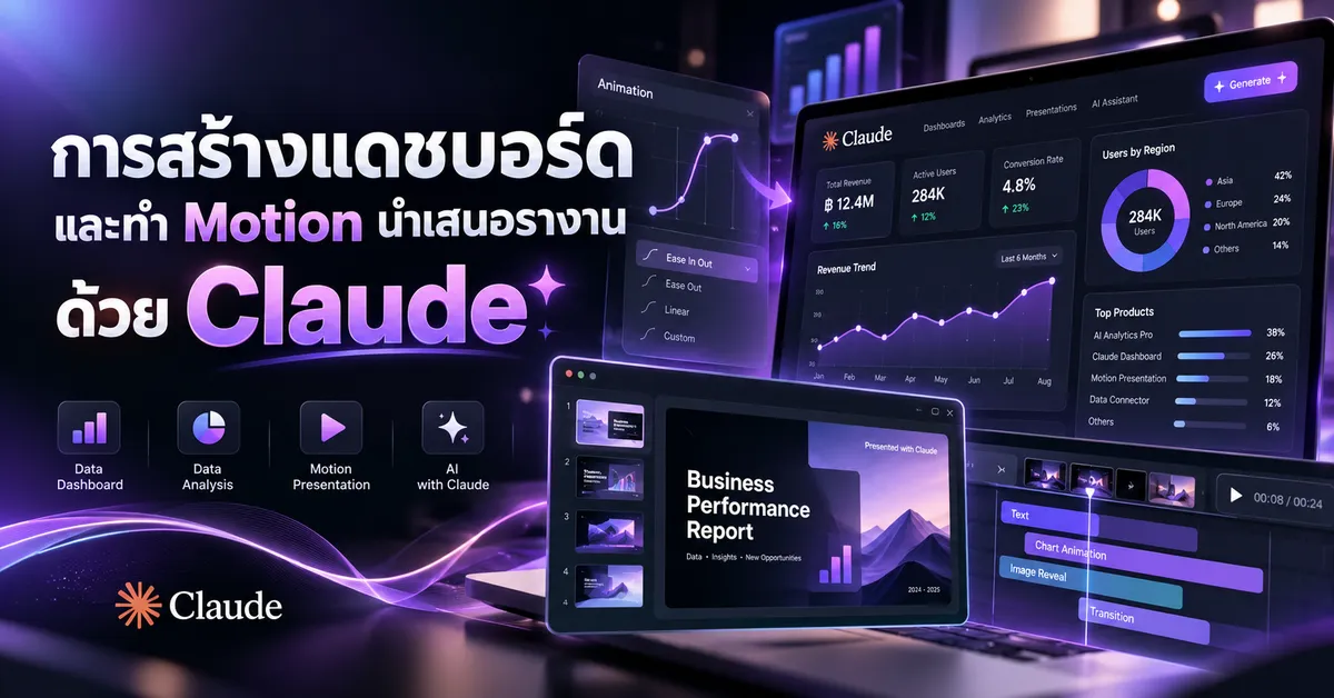 การสร้างแดชบอร์ดและทำกราฟ Motion ด้วย Claude 