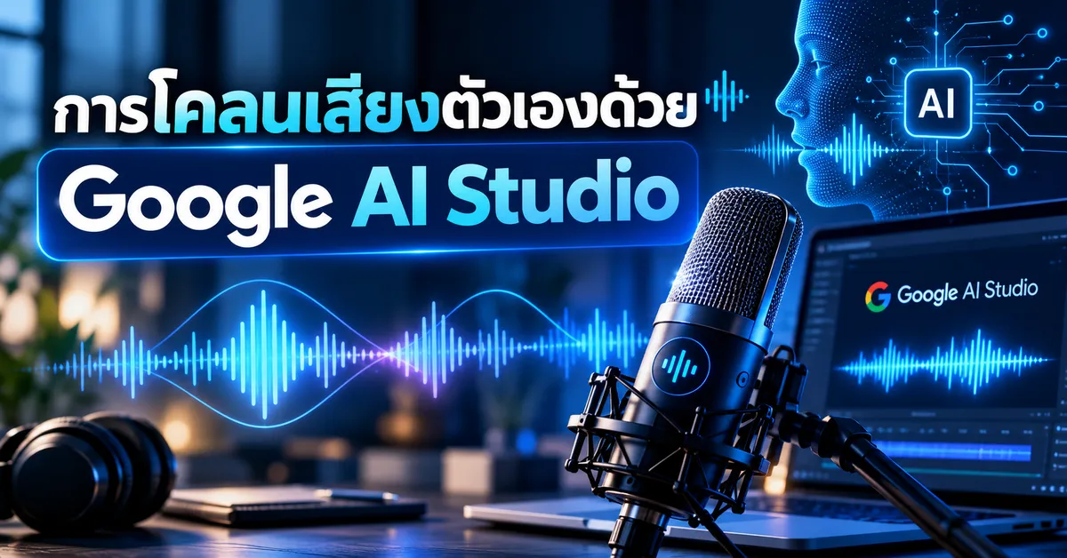 โคลนเสียงตัวเองด้วย Google AI Studio